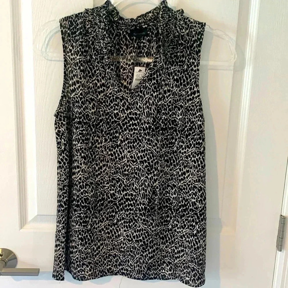 Talbots sleeveless blouse with tie front size small new with tags - Picture 1 of 8
